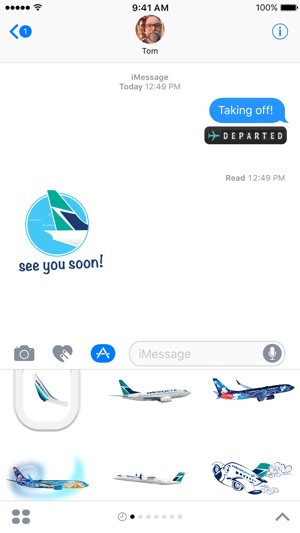 WestJet Stickers