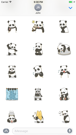 Cute Panda Sticker(圖2)-速報App