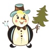 Funny Snowman - Merry Christmas Sticker Vol 02