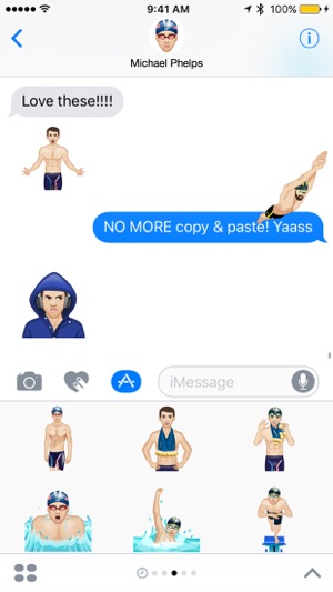 Michael Phelps ™ by Moji Stickers