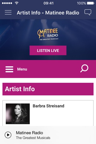 Matinee Radio screenshot 3