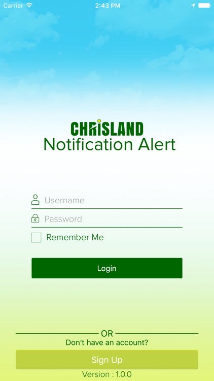 Chrisland Notification Alert