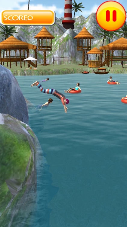 Flip Swim Diving : Cliff Jumping screenshot-3