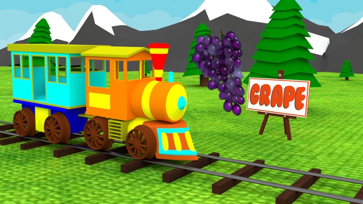 Fruits & Vegetables Train Driving Game For Kids