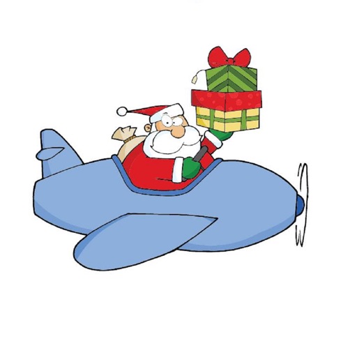 Santa Plane Icon