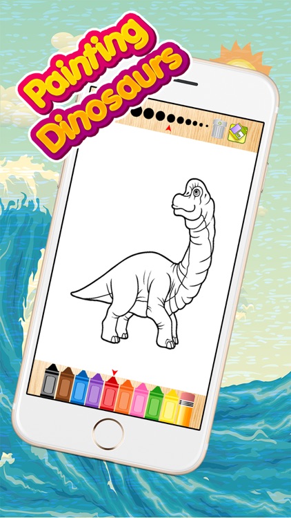Coloring Book for Kids - Cute Dinosaurs
