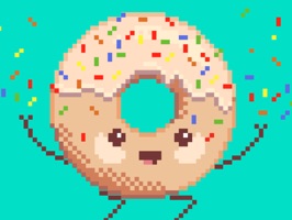 Meet Pon-Check, your pixelated donut friend