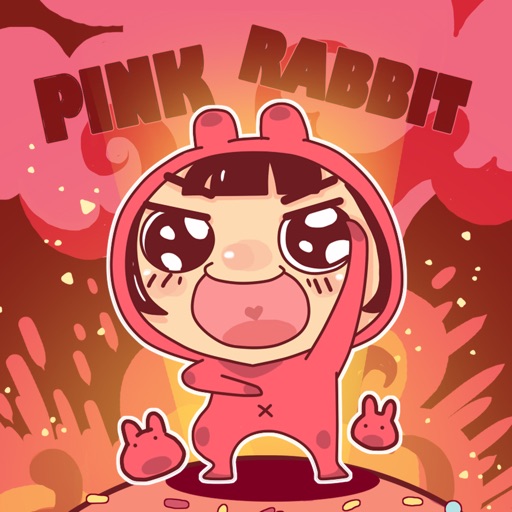 Pink Rabbit − NHH Stickers