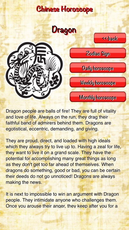 Chinese Horoscope - daily, weekly and monthly