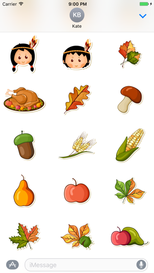 Thanksgiving Day Sticker for iMessage #5(圖2)-速報App