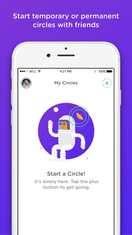 bthere - messaging & location sharing for friends screenshot-0