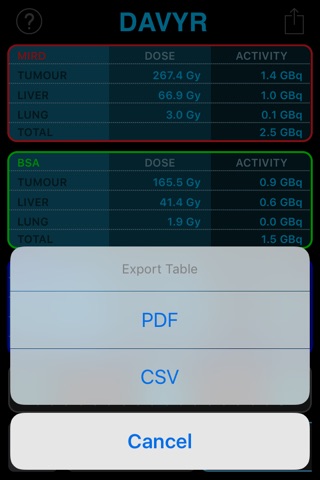 DAVYR 3: Y90 Dosimetry App screenshot 4