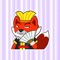 Fox devil emojis - Fx Sticker