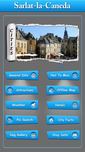 Sarlat-la-Caneda Offline Map Travel Guid