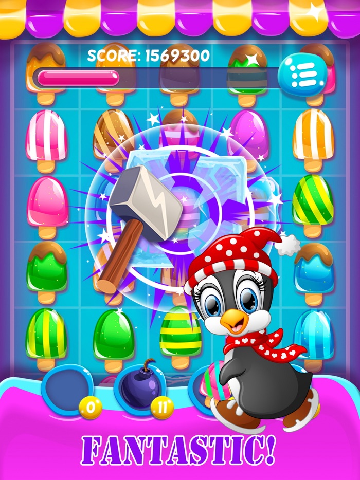 Frozen Ice cream bar - Candy match 3 puzzle game