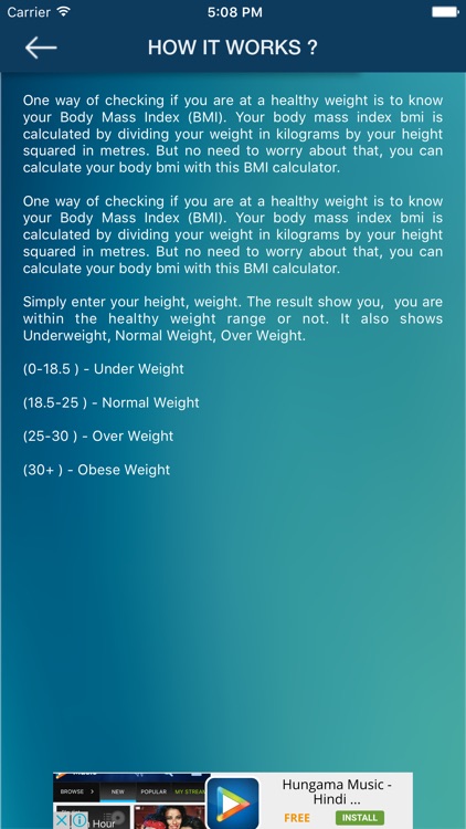 Mobile BMI Calculator screenshot-3