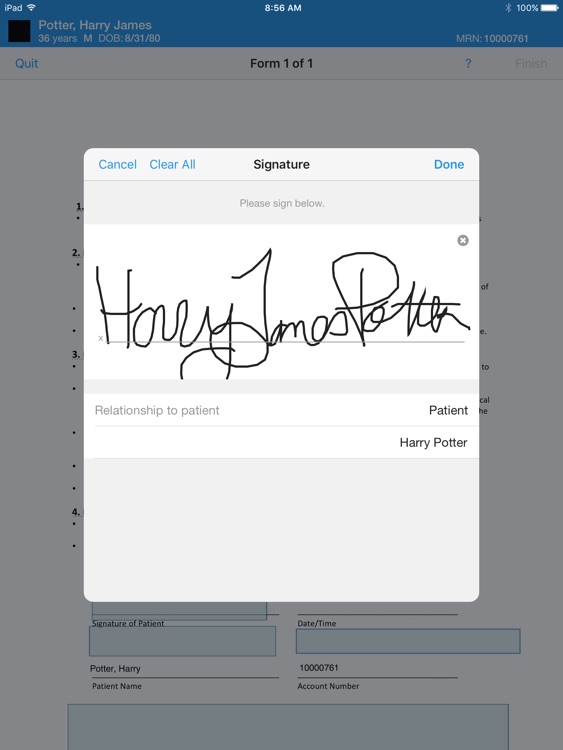 Patient eSignature screenshot-3