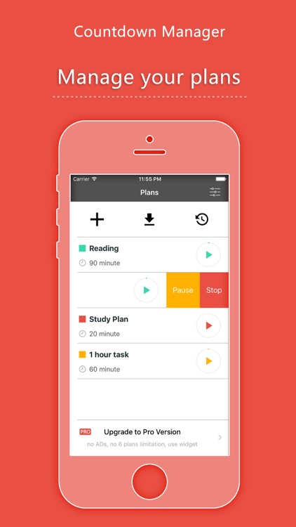 Countdown Manager - countdown and stop watch timer