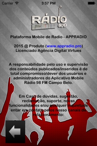 Rádio 98  FM Campo Belo screenshot 3
