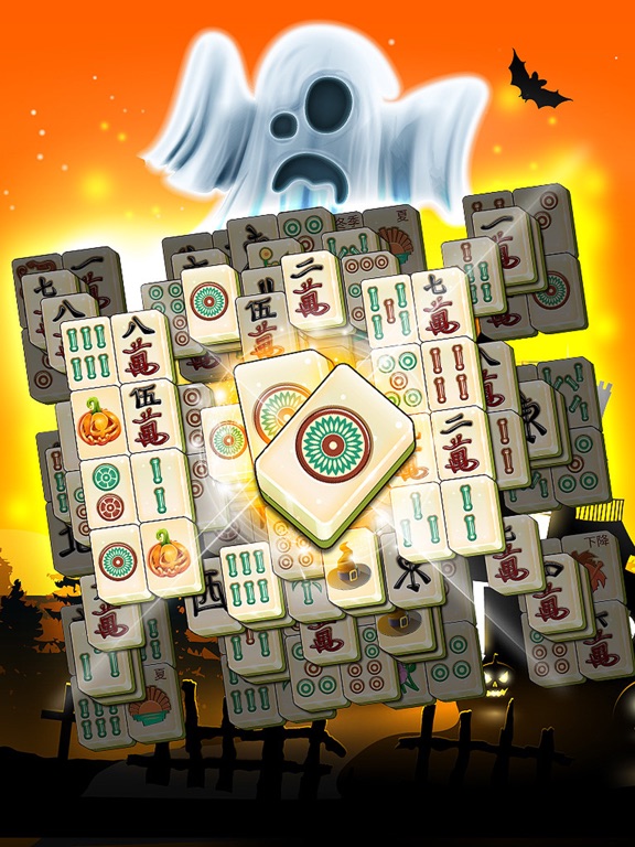 Halloween Mahjong - Spooky Pumpkin Puzzle Deluxe screenshot 4