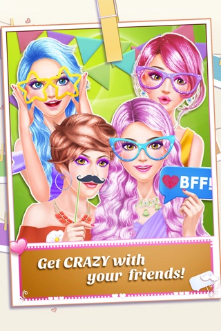 Photo Booth Makeup Style! Party SPA Game for Girls screenshot 3