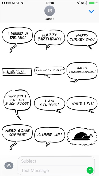 Comic Bubble Stickers