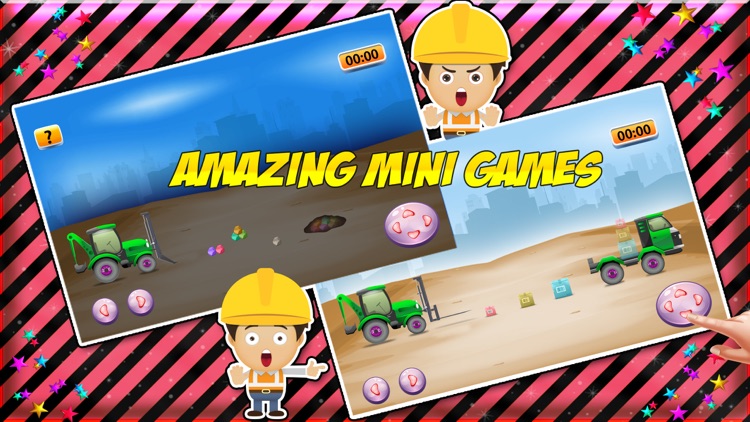 Build Construction Machines & Auto Shop Game