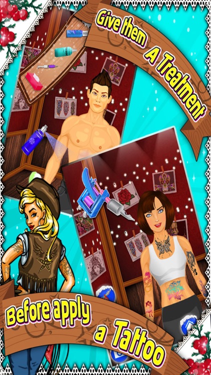 Santa Tattoo Designer Girl - Design & Artist Game screenshot-4