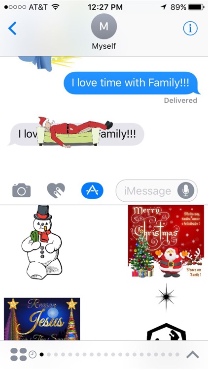 Christmas Stickers for iMessage Chat