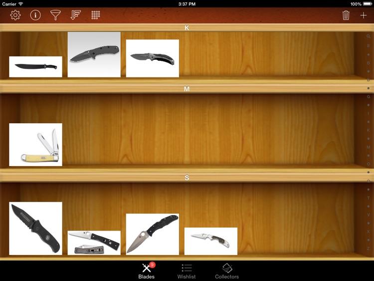 Knives and Swords Collector for iPad