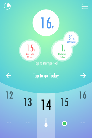 Lunaria - Track Your Period screenshot 2