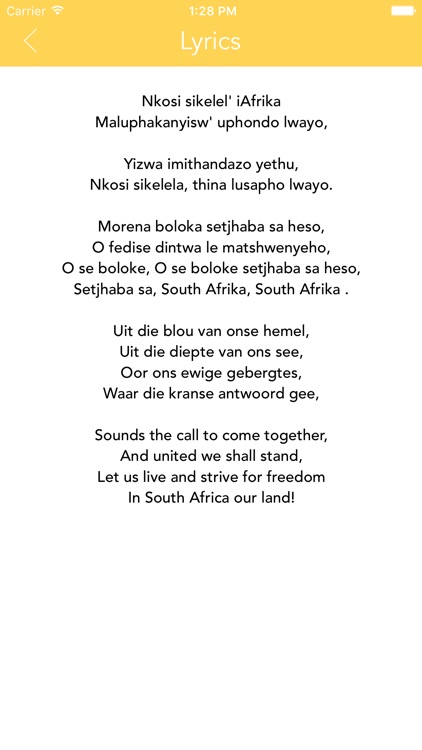 South Africa National Anthem