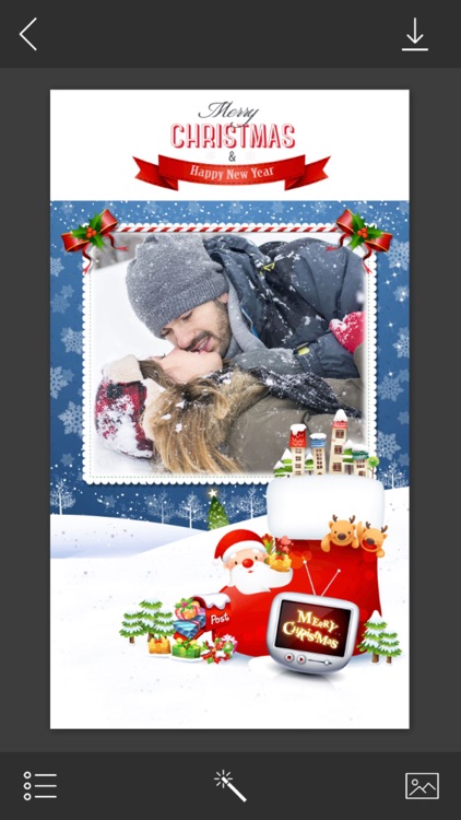 Xmas Tree Photo Frames - Frame editor