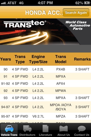 TransTec Transmission-by-Vehicle screenshot 3