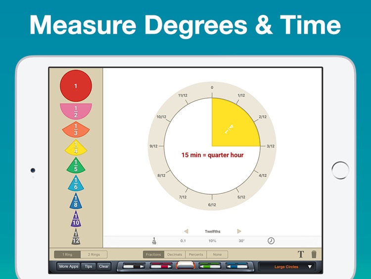 Fraction Circles Manipulative screenshot-3