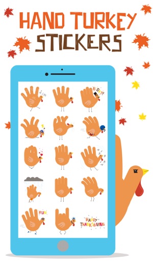 Hand Turkey Stickers