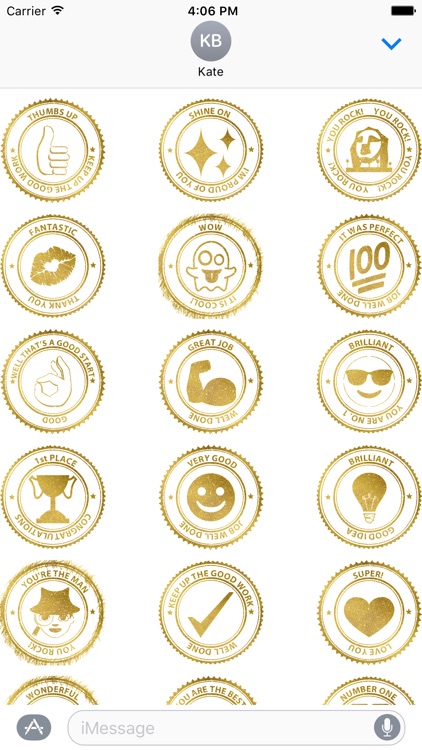 Goldmoji - Reward Sticker Pack