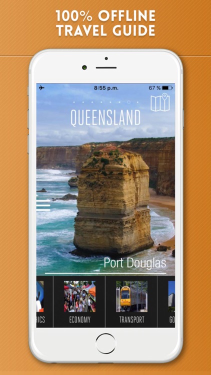 Queensland Travel Guide and Offline Street Map