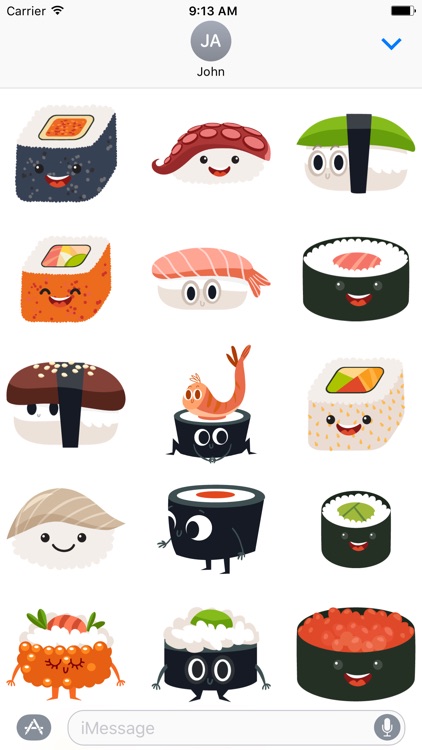 Sushi Stickers for iMessage #2