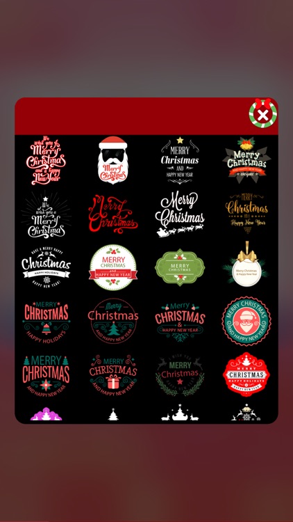 Merry Christmas Wishes - Photo Art Camera Stickers screenshot-4