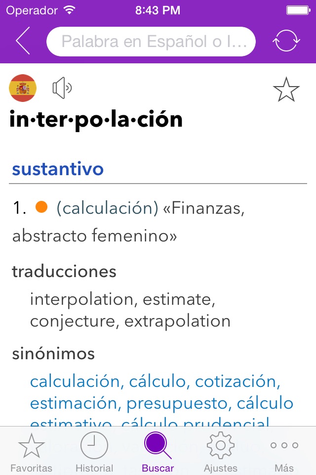 Spanish Business Dictionary screenshot 2