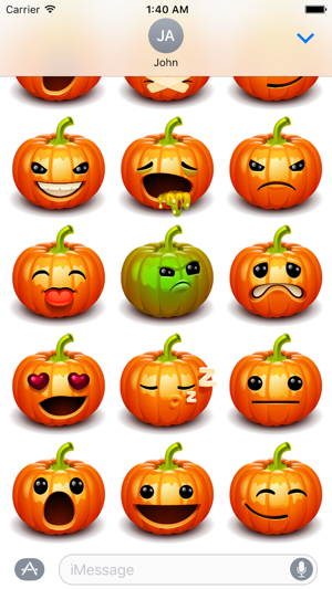 Pumpkin Happy Halloween Sticker(圖2)-速報App