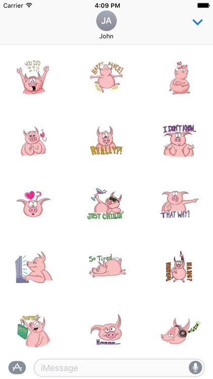 Funny Pig Sticker