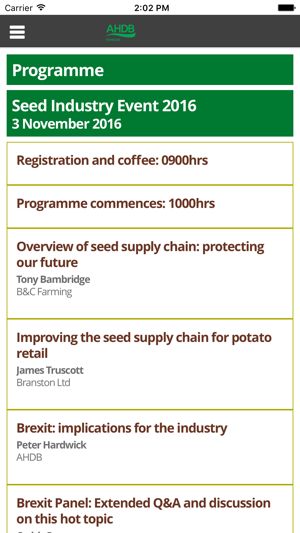 Seed Industry Event App 2016(圖2)-速報App