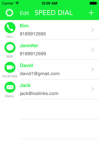 Speed Dial Widget. - náhled