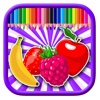 The Greengrocer Fruits Coloring Page Game Edition