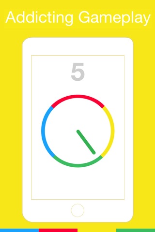 Rainbow circle- Flip the color and dive to win. Rolling sky type game. ball bounce up and up screenshot 3