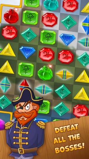 Pirates Gems Treasure - Jewel Free Edition(圖3)-速報App