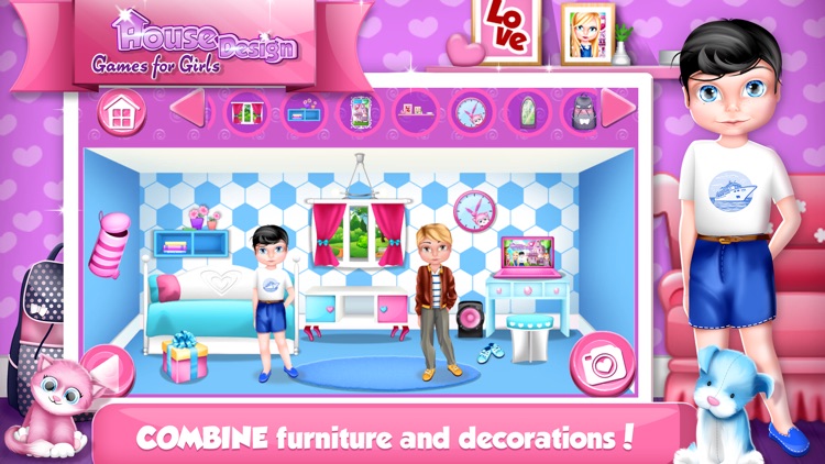 House Design Games for Girls: Decorate Dollhouse.s screenshot-3