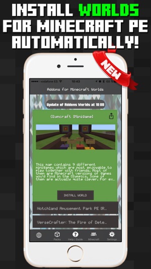 Addons for Minecraft PE Packs Worlds(圖1)-速報App